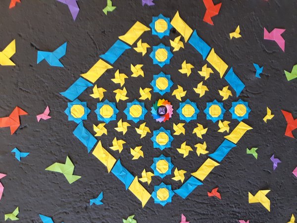Fresque Origami Un Projet D Ecole Facile Laclasse Fr
