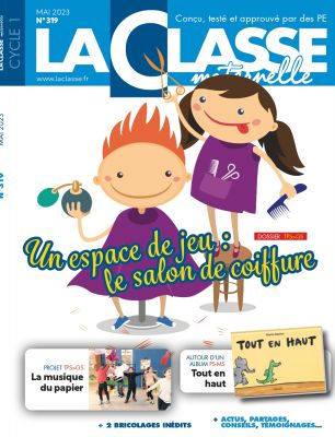 La classe maternelle n°319 Un espace de jeux : le salon de coiffure